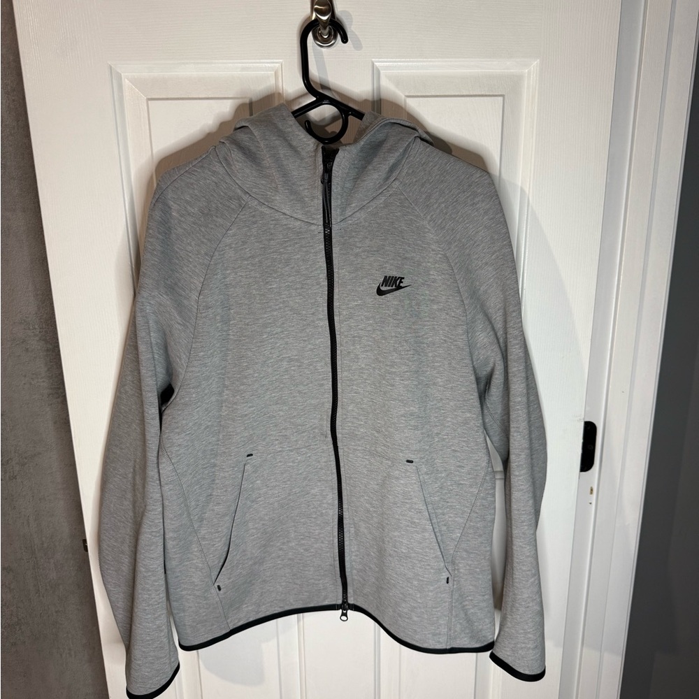 Grey Nike Tech Fleece Hoodie Sweatshirt Large L